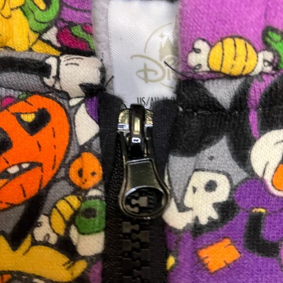 Disney Parks 2022 Youth Halloween Mickey and Friends Full Zip Hoodie Size M - Picture 4 of 10